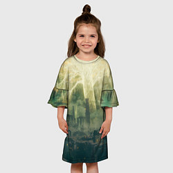 Платье клеш для девочки Сияние Elden Ring, цвет: 3D-принт — фото 2