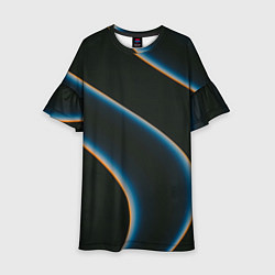 Детское платье Абстрактные волны арт