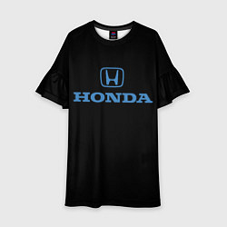 Платье клеш для девочки Honda sport japan, цвет: 3D-принт