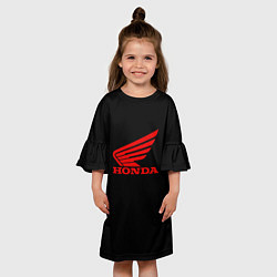 Платье клеш для девочки Honda sportcar, цвет: 3D-принт — фото 2