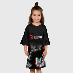 Платье клеш для девочки Би старс, цвет: 3D-принт — фото 2