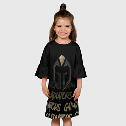 Платье клеш для девочки Gaimin Gladiators style, цвет: 3D-принт — фото 2