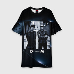 Платье клеш для девочки Depeche Mode - Мартин и Дэйв, цвет: 3D-принт