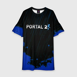 Платье клеш для девочки Portal games, цвет: 3D-принт