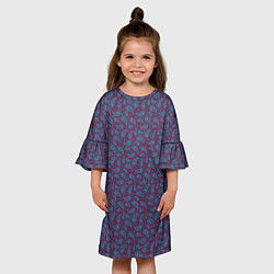 Платье клеш для девочки Пейсли узор, цвет: 3D-принт — фото 2