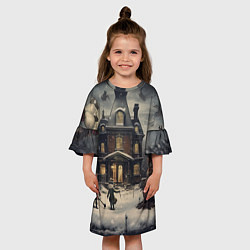 Платье клеш для девочки Волшебство природы, цвет: 3D-принт — фото 2