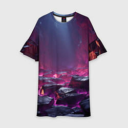 Детское платье Абстрактные фрагменты