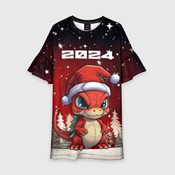 Детское платье Символ нового 2024 года маленький дракоша