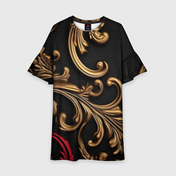 Детское платье Золотые абстрактные узоры