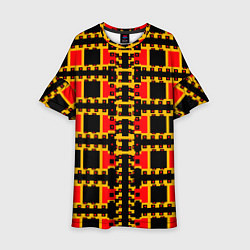 Детское платье Королевские квадраты