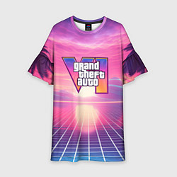 Детское платье GTA 6 Vaporwave