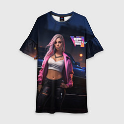 Детское платье GTA 6 девушка у машины