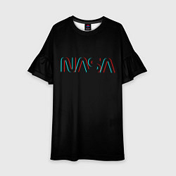 Детское платье NASA glitch color usa