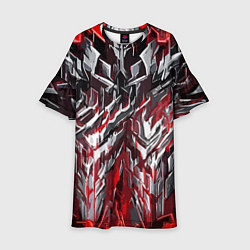 Детское платье Острый металл красный