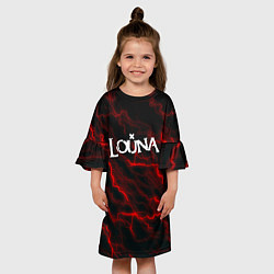Платье клеш для девочки Louna storm рок группа, цвет: 3D-принт — фото 2