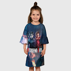 Платье клеш для девочки Resident Evil game color, цвет: 3D-принт — фото 2