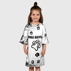 Платье клеш для девочки Fall Guys game, цвет: 3D-принт — фото 2