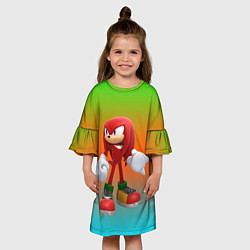 Платье клеш для девочки Наклз сонник, цвет: 3D-принт — фото 2