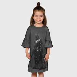 Платье клеш для девочки Призрачный воин андроид, цвет: 3D-принт — фото 2