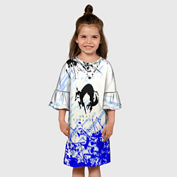 Платье клеш для девочки Хидео кодзима game death stranding, цвет: 3D-принт — фото 2