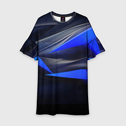 Детское платье Black and blue abstract background sport style