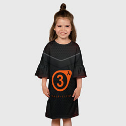 Платье клеш для девочки Half life броня фримена валв, цвет: 3D-принт — фото 2