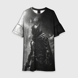 Платье клеш для девочки Кибернетический стрелок, цвет: 3D-принт