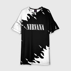 Детское платье Nirvana текстура огонь