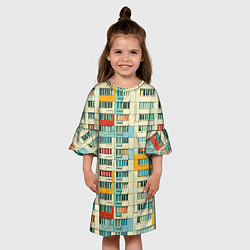 Платье клеш для девочки Яркая панелька, цвет: 3D-принт — фото 2