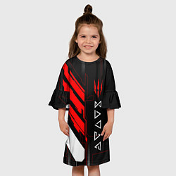 Платье клеш для девочки The Witcher - Кибер, цвет: 3D-принт — фото 2