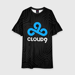 Платье клеш для девочки Cloud9 hi-tech, цвет: 3D-принт