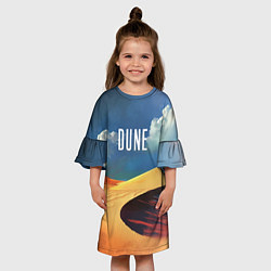 Платье клеш для девочки Sands - Dune, цвет: 3D-принт — фото 2