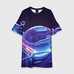 Детское платье Космические мыльные пузыри