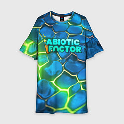 Детское платье Abiotic Factor logo bright neon