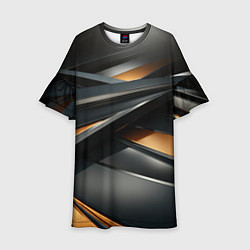 Детское платье Черная абстракция геометрия