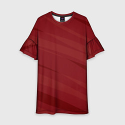 Детское платье Бордовый полосами