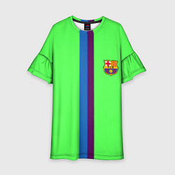 Платье клеш для девочки Barcelona fc sport line, цвет: 3D-принт