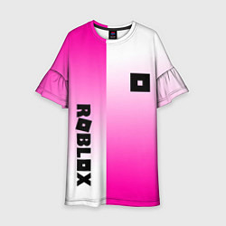 Платье клеш для девочки Roblox geometry gradient, цвет: 3D-принт