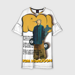 Платье клеш для девочки RM БТС, цвет: 3D-принт