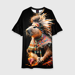 Детское платье Капибара этнический индеец