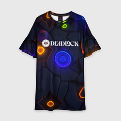 Детское платье Deadlock logo текстурные плиты