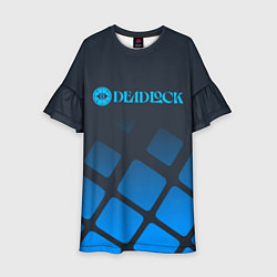 Детское платье Deadlock синий логотип