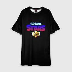 Детское платье Brawl stars neon logo