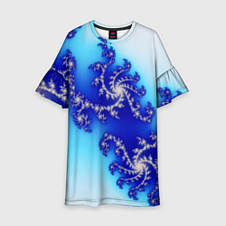 Детское платье Психоделика холодный узоры