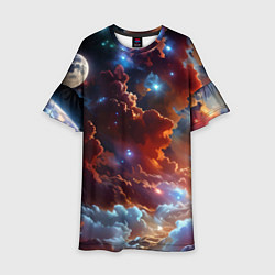 Детское платье Космические звезды