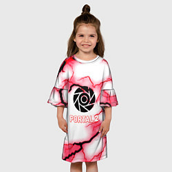 Платье клеш для девочки Portal storm, цвет: 3D-принт — фото 2