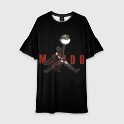 Платье клеш для девочки Air Mando, цвет: 3D-принт