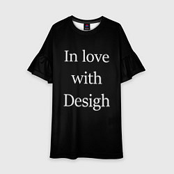 Платье клеш для девочки In love with Design, цвет: 3D-принт