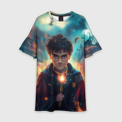 Детское платье Гарри Поттер с волшебной палочкой