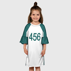 Платье клеш для девочки Форма номер 456, цвет: 3D-принт — фото 2